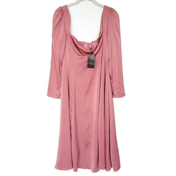 The Labera Cocktail Dress Womens Size Small Rose Gold Long Sleeve Party Summer - Picture 11 of 16